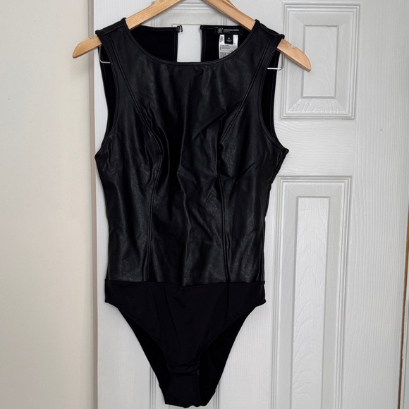 INC International Concepts Black Bodysuit - Picture 2 of 6